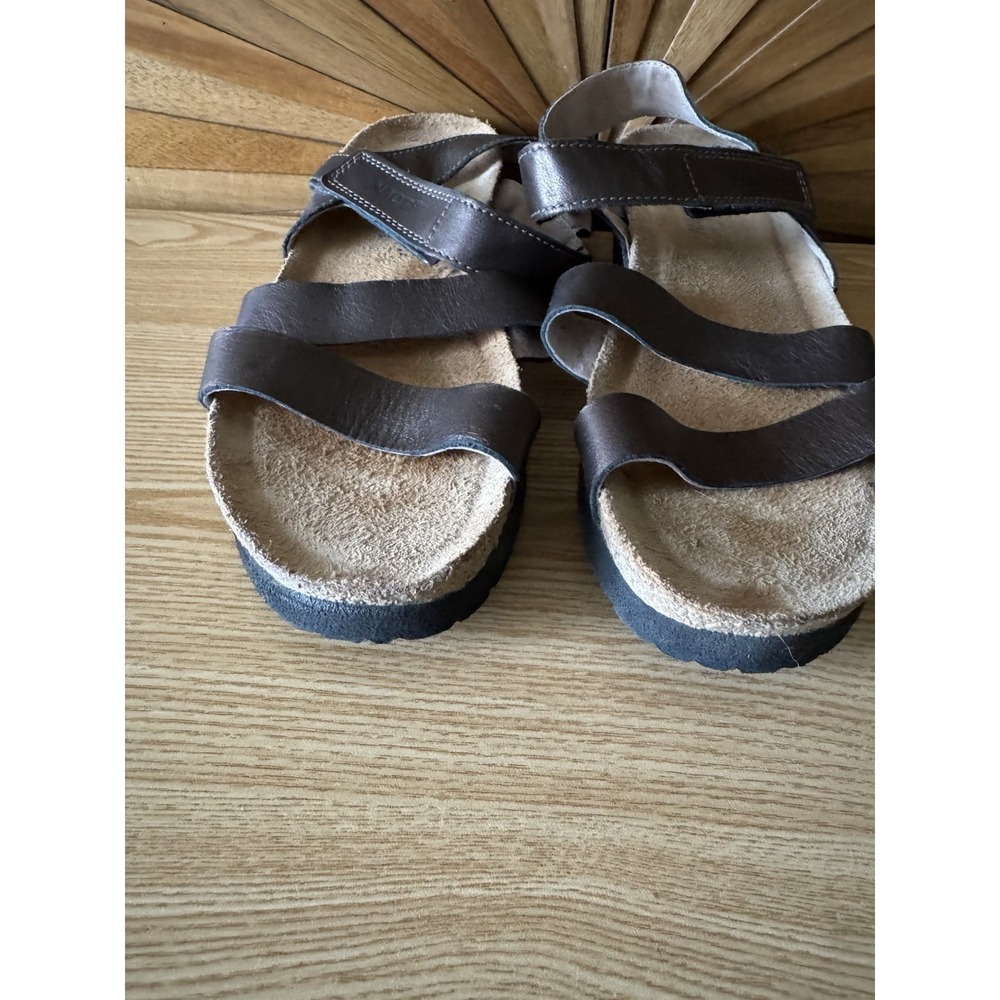 Naot Kayla Sandals Copper Bronze Made In Israel Size 40 W 9 Strappy Ankle Strap - Picture 3 of 6